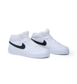 NIKE COURT VISION MID NN BOT SPOR AYAKKABI : Beyaz-Siyah - 3