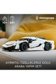 LEGO  Technic Koenigsegg Jesko Absolut Beyaz Hiper Araba 42184 - 10 Yaş ve Üzeri Yapım Set(801Parça) - 8