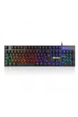 Gb-g76k Usb Q Trk Rainbow Aydınlatmalı Semi-mechanical Siyah Gaming Klavye thumbnail 1