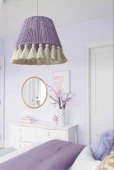 Arne'R Lila Avize, Salon avize, Yatak odası avize, Çocuk odası avize, Bohem avize - 1