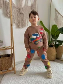 ERKEK ÇOCUK LEGO MODELLİ 3 İPLİK KALIN KIŞLIK EŞOFMAN TAKIMI - 1