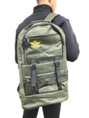 Kocamanlar Körüklü Ortopedik Çok Gözlü Gezi Seyahat Yürüyüş Kamp Spor Dağcı Sırt Çantası thumbnail 7