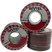Sevtel Yassı Kordon Kablo 2*0.75 Mm2 Siyah 1 Mt - 5000 - 1