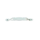 Miray 96 mm Metal Krem Kasa Beyaz Mavi Çiçek Desenli  / 5 ADET - 6