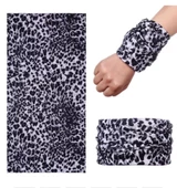 Açık Renk Leopar Baf Bandana Maske - 1