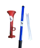 Yüksek Desibelli Havalı Pompa Bisiklet Kornası Havalı Kamyon Kornası (Mavi-Kırmızı) - 1