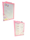 Maxx JL-115 Çift Taraflı Kalemli Yazı Tahtası Silgili haftalık planner 21x28 cm - 3