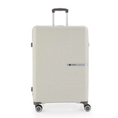 MÇS 3lü Set Kırılmaz Silikon Seyahat Valizi Bavulu V374 Kemik/Gri thumbnail 2