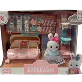 Mini Tavşan 3 lü Bebek Odası Takımı Oyun Seti - Mavi Su Dünyası thumbnail 1