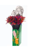 Zilli Tüylü Esnek Kedi Oltası - 50 cm - 3