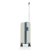 MÇS 3lü Set Kırılmaz Silikon Seyahat Valizi Bavulu V374 Kemik/Sky Blue - 7