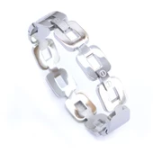 BZ 316L Çelik Kare Model Kadın Spor Kelepçe BLZ-355 - 1