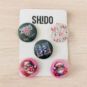 Rozet,yılbaşı temalı rozet,Noel babalı rozet,yeni yıl temalı rozet - 1