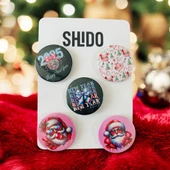 Rozet,yılbaşı temalı rozet,Noel babalı rozet,yeni yıl temalı rozet - 2