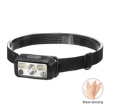 Hs-43 Sensörlü Şarjlı Type-c Çok Amaçlı Kırmızı Işıklı Kafa Lambası thumbnail 1