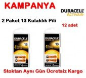 Duracell 13 Numara Pil Kulak İçi İşitme Cihazı Pili 2 Paket-Toplam 12 Adet Pil - 1