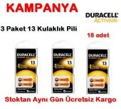 Duracell 13 Numara Pil Kulak İçi İşitme Cihazı Pili 3 Paket-Toplam 18 Adet Pil - 1