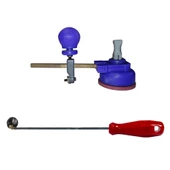 Nikken Rulmanlı Açılı Doğalgaz Isıcam Menfez Açma Seti, Cam Pergel 25 cm + Tokmak - 1