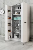 Evdemo Art 2 Kapaklı Erzak Kiler Mutfak Dolabı Beyaz - 2
