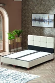 Evdemo Prestij Çift Kişilik Baza Başlık Takımı Krem 150x200 cm - 1