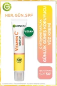 Garnier C Vitamini Parlak Günlük Güneş Koruyucu Fluid Yüz Kremi Işıltılı Doku SPF50+ 40 ml thumbnail 1