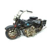 T.Concept Dekoratif Dayanıklı Metal Sepetli Motosiklet Siyah Renk C0782 - 3