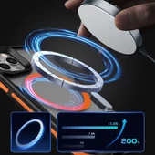 Apple iPhone 11 Kılıf M-safe Şarj Özellikli Renkli Kenar Airbag Şeritli Zore Lamer Kapak - 2
