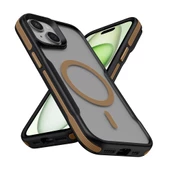 Apple iPhone 13 Kılıf M-safe Şarj Özellikli Renkli Kenar Airbag Şeritli Zore Lamer Kapak - 10