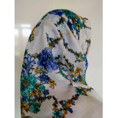 Algelsineve Yeşilim Kroşetalı Yazma, yemeni, telbent, baş örtüsü100x100cm, - 1