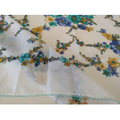Algelsineve Yeşilim Kroşetalı Yazma, yemeni, telbent, baş örtüsü100x100cm, - 6