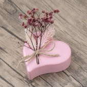 Hediyelik Kelebek Kolye Pembe Kutuda - 5