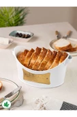 Metal Kulplu Kayık Ekmeklik, Gondol Ekmeklik, Ekmek Sepeti, Sunumluk (Bread Plakalı) thumbnail 8