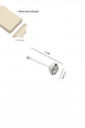 Tek Taşlı 925 Ayar El İşi Gümüş Kadın Burun Hızma - 1