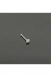 Tek Taşlı 925 Ayar El İşi Gümüş Kadın Burun Hızma - 10