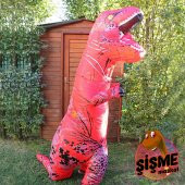 Oyuncak Şişme Dinozor Büyük Kırmızı - 1