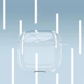 Apple Airpods 4. Nesil Uyumlu Kılıf Şeffaf Kristal Silikon Sert PC Şeffaf Kılıf 14 - 4