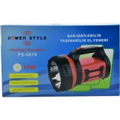 Power Style PS-6670 UZUN MENZİLLİ 10W LEDLİ FENER - 3