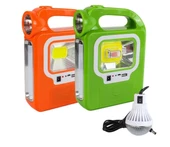 Or-6399 Solar Güneş Panelli 1 Led Ampullü Usb Çıkışlı Powerbank Solar El Feneri Işıldak Kamp Lambası - 2