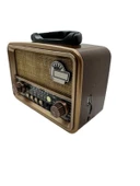 Ataşbey RT-827 Orta Boy Solar Güneş Enerjili Bluetooth, Nostalji , FM/AM/SW 3 Band Radyo ,usb, sd ,Aux mp3 player - 2