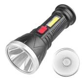 CL-S11 Uzun Menzilli Şarjlı 9 Led+ 4 Modlu El Feneri Işıldak thumbnail 1