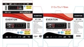 Everton RT-108 ÇİFT USB'li USB-SD-FM-AUX- Bluetooth Oto Teyp 4x50 Watt thumbnail 2