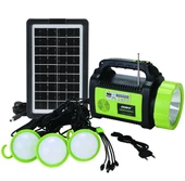 RT-908 Solar Güneş Panelli Powerbank Mp3 Radyo Bluetooth Işıldak El Feneri Aydınlatma - 1