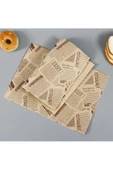 Kendinden Desenli Yağlı Kağıt 50 Adet Vintage Gazete Desen Sunum Kağıdı  Vintage Yağlı Kağıdı - 3