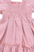 Fiyonklu Gipeli Kız Bebek Elbise Pudra bipamuk thumbnail 4