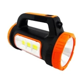 PS-0818C 5w+15w Uzun Menzilli Solar Güneş Panelli Powerbank+USB Çıkış Ultra Güçlü Ledli Şarjlı Fener - 1