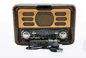 Everton RT-671 Orta Boy Solar Güneş Enerjili Bluetooth, Nostalji , FM/AM/SW 3 Band Radyo ,usb, sd ,Aux mp3 player - 2
