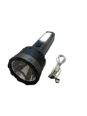 HS-8027 1+8 Smd Ledli Uzun Menzilli Ultra Güçlü Ledli Şarjlı Fener - 3