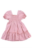 Fiyonklu Gipeli Kız Bebek Elbise Pudra bipamuk thumbnail 7