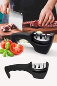 Profesyonel Bıçak Bileme Aleti 3 Açılı Elmas El Bıçakları Bileme Aparatı Ergonomik Saplı - 2