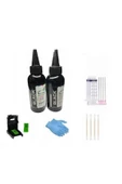 CANON PG510-CL511 UYUMLU KARTUŞ DOLUM MÜREKKEP 2X100 ML SİYAH PAKET - 1